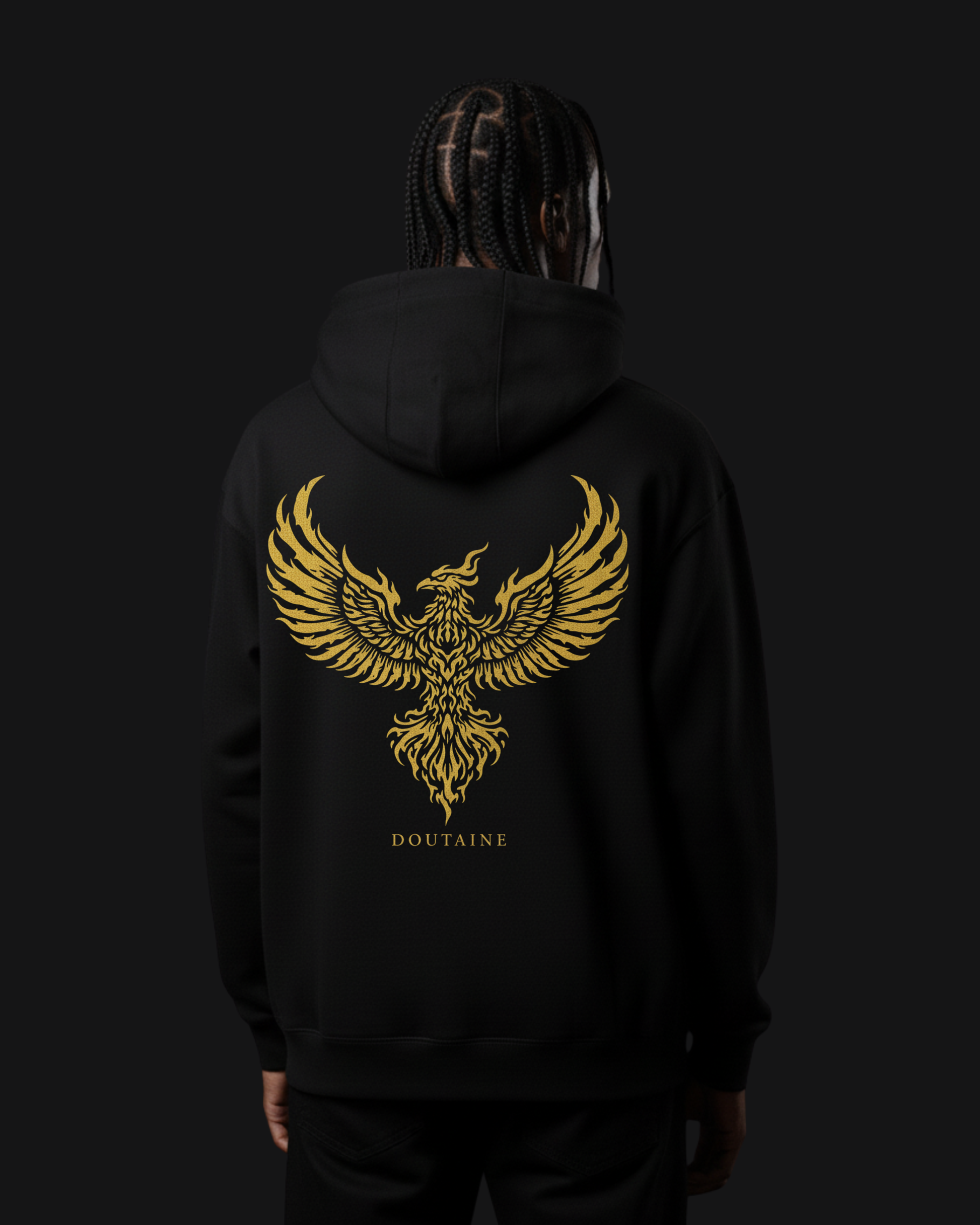 Golden Phoenix-Unisex Hoodie - D O U T A I N E