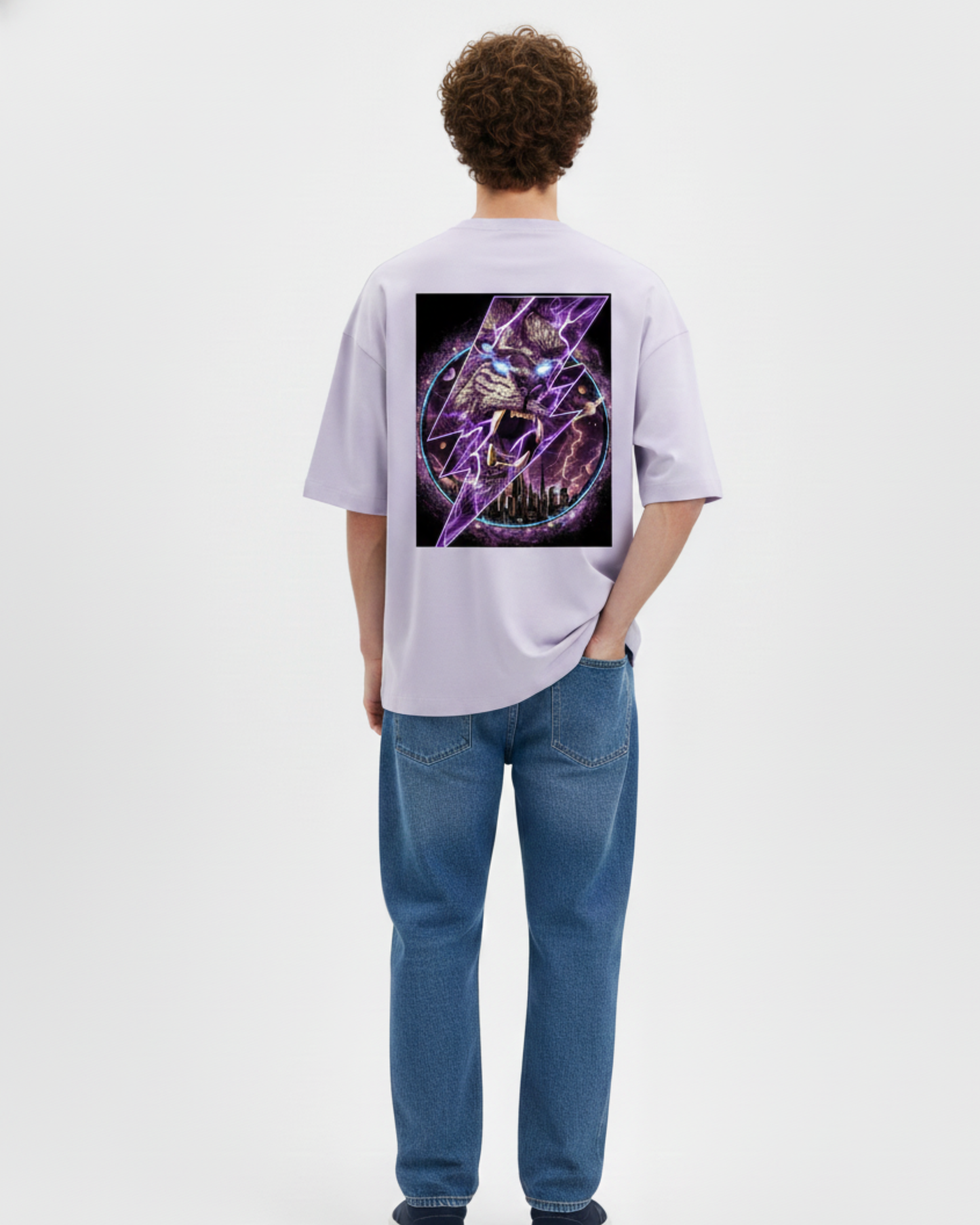 Cosmic Thunder Lion Graphic Tee