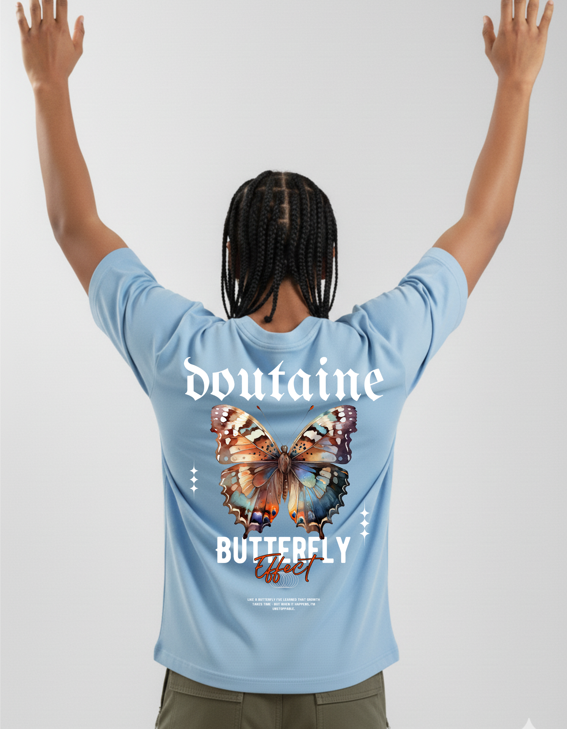 Butterfly Bloom- Men & Women Oversized T-shirt - D O U T A I N E