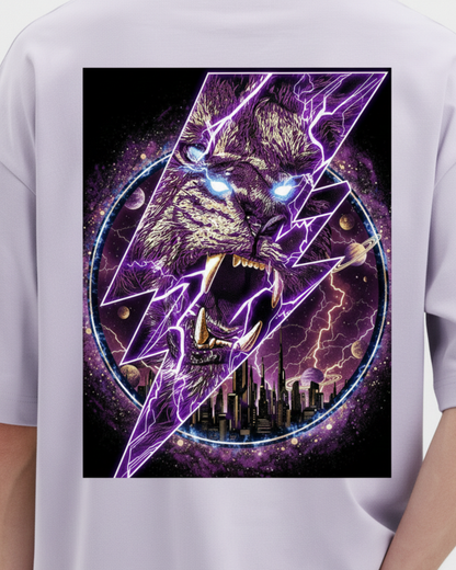 Cosmic Thunder Lion Graphic Tee