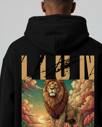 Fierce Lion Head Hoodie – Premium Graphic Streetwear - D O U T A I N E