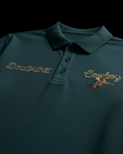 Doutaine Cowboy Embroidered Polo T-shirt